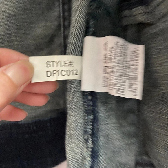 Dish dark denim button jean  jacket Sz M - Picture 7 of 10